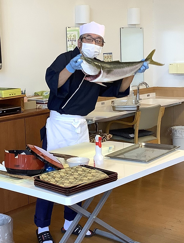 解体ショーと握り寿司02